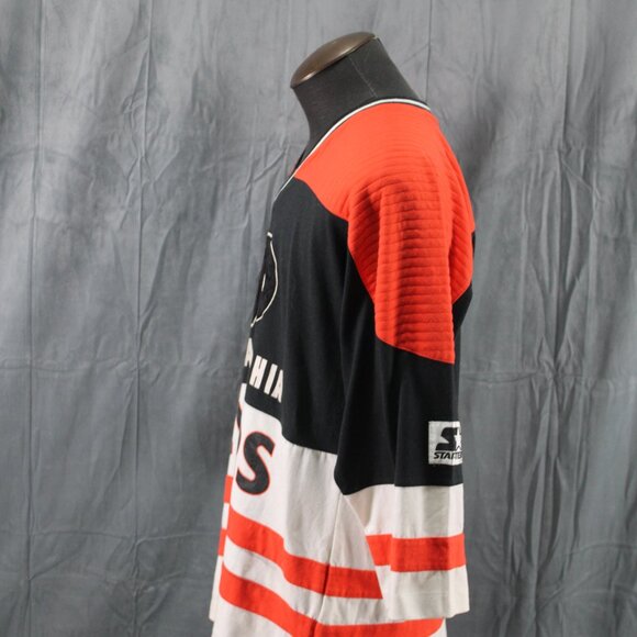 Philadelphia Flyers Sweater (VTG) - 3/4 Sleeve by Starter - Men's Large - Picture 4 of 7